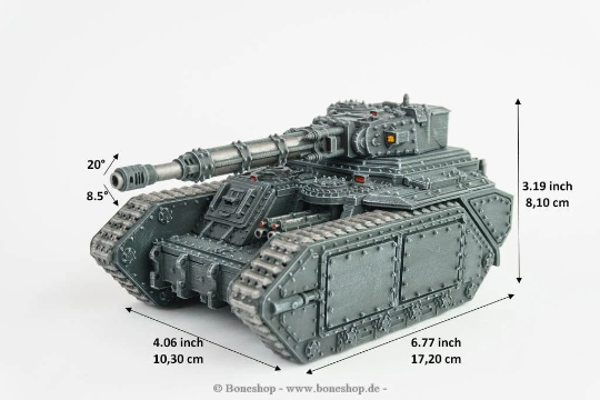 Armageddon Battle Tank - Boneshop - Scale 28-35 mm - Tabletop Wargaming