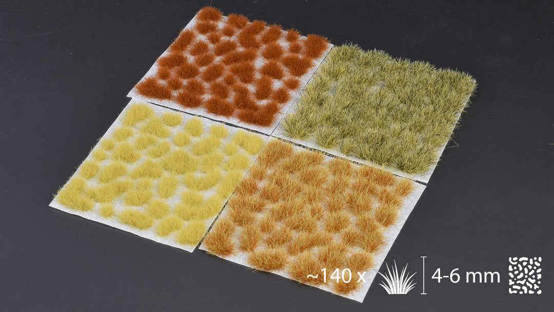 Grass Tufts : Dry Steppe Tuft Set - Wild