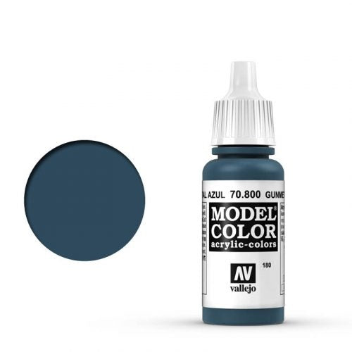 Vallejo Model Color: 180 Gunmetal Blue, 17 ml (800)