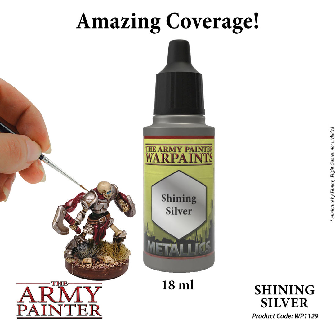 The Army Painter: Warpaint Metallic Shining Silver