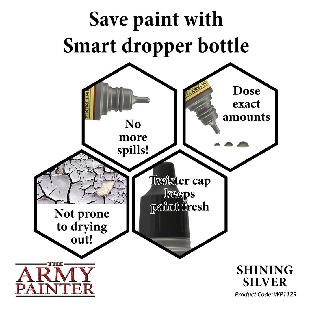 The Army Painter: Warpaint Metallic Shining Silver