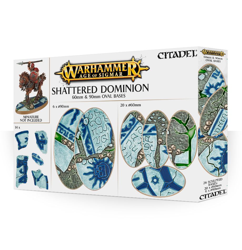 Warhammer Age of Sigmar Shattered Dominion 60 &amp; 90 mm Oval (66-98)