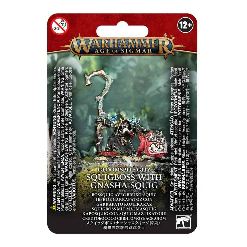 Gloomspite Gitz : Squigboss with Gnasha-squig (Sqigboss mit Malmasquig) (89-75)